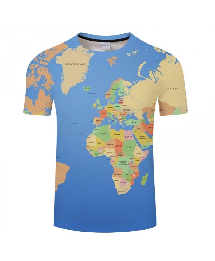 Golden Desert Map 3D Printed Men tshirt Mens Shirt Casual Summer Short ...