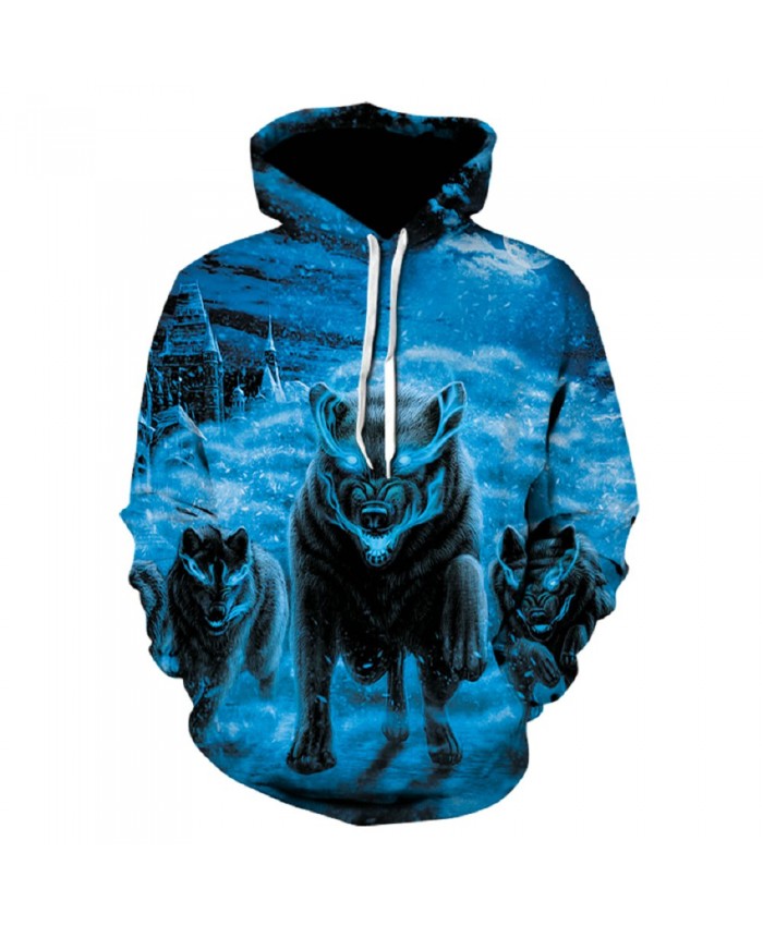 snow wolf hoodie