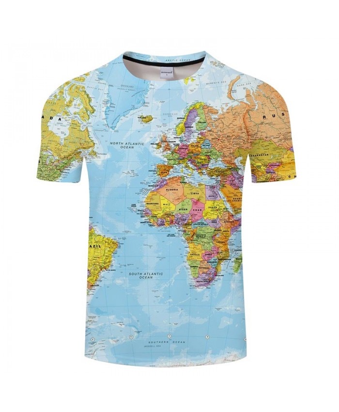 Golden Desert Map 3D Printed Men tshirt Mens Shirt Casual Summer Short ...