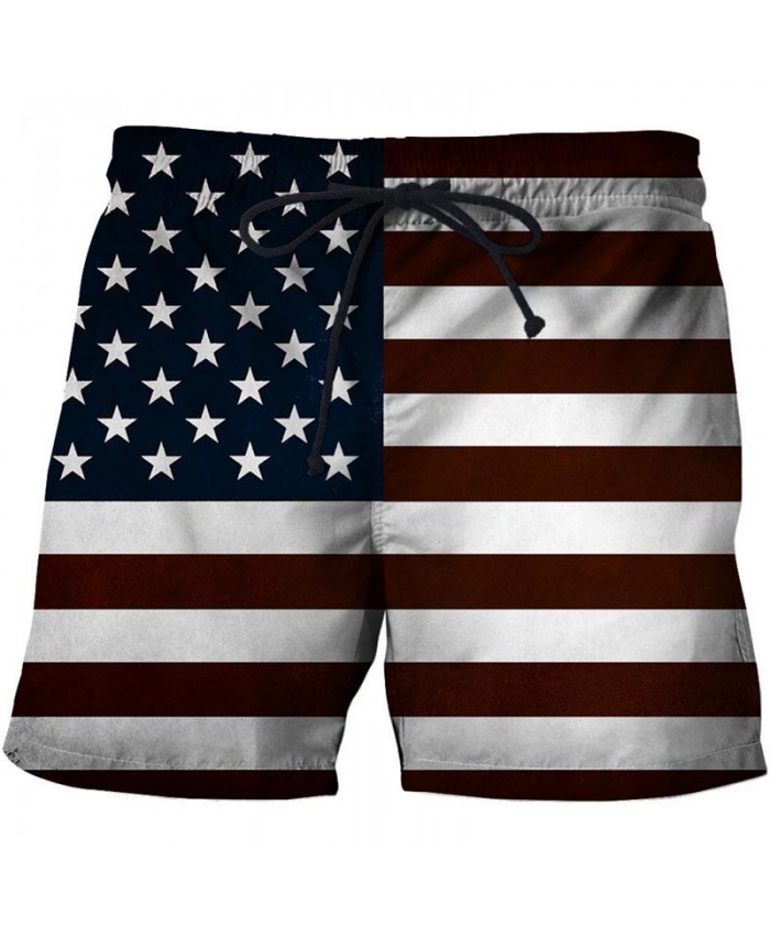 Multiple Horizontal Lines Men 3D Printed Beach Shorts Summer Male USA ...