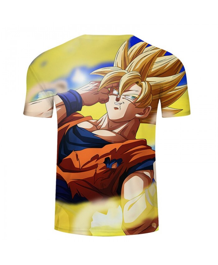 Two Fingers Touching Forehead Goku Dragon Ball 3D Print tshirt Men ...